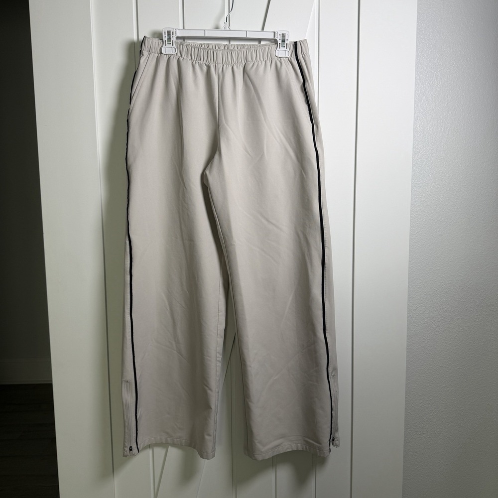 Gilly Hicks Cozy Lined Track Pants Hollister Size Medium Beige Activewear Sporty